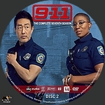 9-1-1 - Season 7, Disc 21500 x 1500DVD Disc Label by tmscrapbook