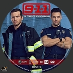 9-1-1 - Season 7, Disc 31500 x 1500DVD Disc Label by tmscrapbook