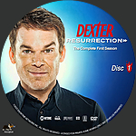 Dexter: Resurrection - Season 1, Disc 11500 x 1500DVD Disc Label by tmscrapbook