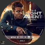 The Night Agent - Season 3, Disc 31500 x 1500DVD Disc Label by tmscrapbook