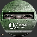 OZ - Season 1, Disc 11500 x 1500DVD Disc Label by tmscrapbook