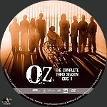 OZ - Season 3, Disc 11500 x 1500DVD Disc Label by tmscrapbook