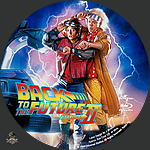 Back To The Future II V1 19891500 x 1500Blu-ray Disc Label by Wrench