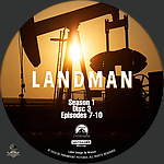 Landman  D3a 2024 TV Series S11500 x 1500UHD Disc Label by Wrench