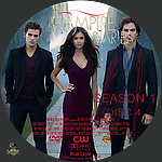 Vampire Diaries,The S1D41500 x 1500DVD Disc Label by Wrench