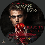 Vampire Diaries,The S3D21500 x 1500DVD Disc Label by Wrench
