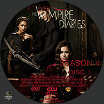 Vampire Diaries,The S4D11500 x 1500DVD Disc Label by Wrench