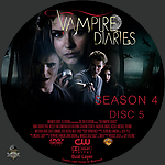 Vampire Diaries,The S4D51500 x 1500DVD Disc Label by Wrench