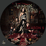 Vampire Diaries,The S5D11500 x 1500DVD Disc Label by Wrench