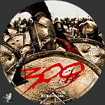 300 (2006)1500 x 1500UHD Disc Label by BajeeZa