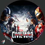 Captain America: Civil War (2016)1500 x 1500Blu-ray Disc Label by BajeeZa