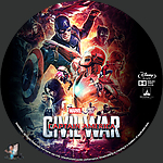 Captain America: Civil War (2016)1500 x 1500Blu-ray Disc Label by BajeeZa