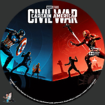 Captain America: Civil War (2016)1500 x 1500Blu-ray Disc Label by BajeeZa