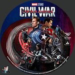 Captain America: Civil War (2016)1500 x 1500DVD Disc Label by BajeeZa