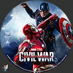 Captain America: Civil War (2016)1500 x 1500DVD Disc Label by BajeeZa