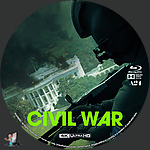 Civil War (2024)1500 x 1500UHD Disc Label by BajeeZa