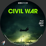 Civil War (2024)1500 x 1500UHD Disc Label by BajeeZa