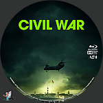 Civil War (2024)1500 x 1500Blu-ray Disc Label by BajeeZa