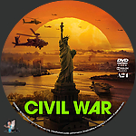 Civil War (2024)1500 x 1500DVD Disc Label by BajeeZa