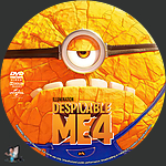 Despicable Me 4 (2024)1500 x 1500DVD Disc Label by BajeeZa
