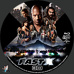 Fast X 3D (2023)1500 x 1500Blu-ray Disc Label by BajeeZa