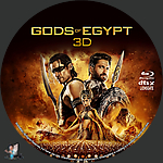 Gods of Egypt 3D (2016)1500 x 1500Blu-ray Disc Label by BajeeZa