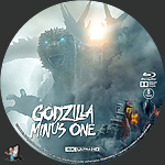 Godzilla Minus One (2023) 1500 x 1500UHD Disc Label by BajeeZa
