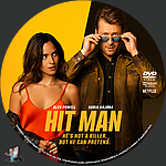 Hit Man (2024)1500 x 1500DVD Disc Label by BajeeZa