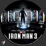 Iron Man 3 (2013)1500 x 1500Blu-ray Disc Label by BajeeZa