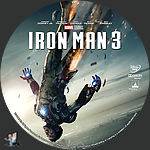 Iron Man 3 (2013)1500 x 1500DVD Disc Label by BajeeZa