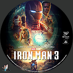 Iron Man 3 (2013)1500 x 1500DVD Disc Label by BajeeZa