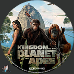 Kingdom of the Planet of the Apes (2024)1500 x 1500UHD Disc Label by BajeeZa