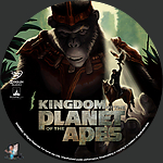 Kingdom of the Planet of the Apes (2024)1500 x 1500DVD Disc Label by BajeeZa