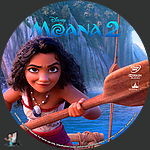 Moana 2 (2024)1500 x 1500DVD Disc Label by BajeeZa