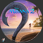 Moana 2 (2024)1500 x 1500DVD Disc Label by BajeeZa