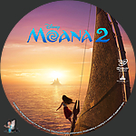 Moana 2 (2024)1500 x 1500DVD Disc Label by BajeeZa