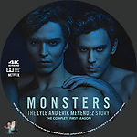 Monsters: The Lyle and Erik Menendez Story - Season 1 (2024)1500 x 1500UHD Disc Label by BajeeZa