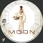 Moon (2009)1500 x 1500UHD Disc Label by BajeeZa
