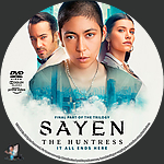 Sayen: The Huntress (2024)1500 x 1500DVD Disc Label by BajeeZa