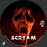 Scream 7 (2026)1500 x 1500UHD Disc Label by BajeeZa