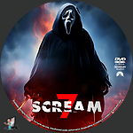Scream 7 (2026)1500 x 1500DVD Disc Label by BajeeZa