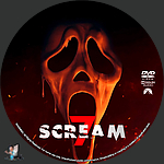 Scream 7 (2026)1500 x 1500DVD Disc Label by BajeeZa
