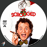 Scrooged (1988)1500 x 1500DVD Disc Label by BajeeZa