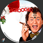 Scrooged (1988)1500 x 1500DVD Disc Label by BajeeZa