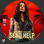 Send Help (2026)1500 x 1500DVD Disc Label by BajeeZa