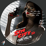 Sin City 2: A Dame To Kill For 3D (2014)1500 x 1500Blu-ray Disc Label by BajeeZa