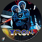 Tron (1982)1500 x 1500UHD Disc Label by BajeeZa