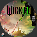 Wicked (2024) 1500 x 1500DVD Disc Label by BajeeZa