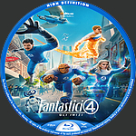 I Fantastici 4 gli inizi 2025 1500 x 1500Blu-ray Disc Label by poetalove